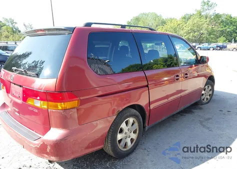 2002 Honda Odyssey Ex из США, поврежденный, VIN 2HKRL18602H561267